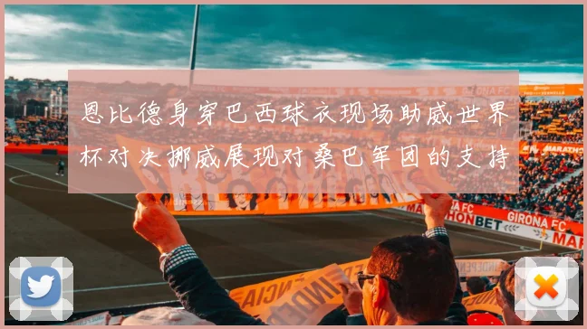 恩比德身穿巴西球衣现场助威世界杯对决挪威展现对桑巴军团的支持